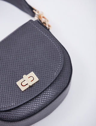 Hand Bag With Metal Detail B20 CNT31 Grey