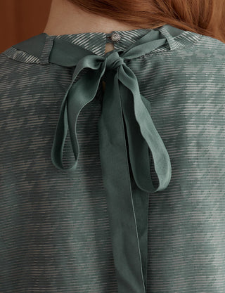 HOUNDSTOOTH CHECKERED BLOUSE