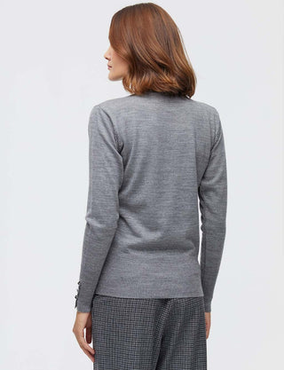 Basic Knit Blouse Grey