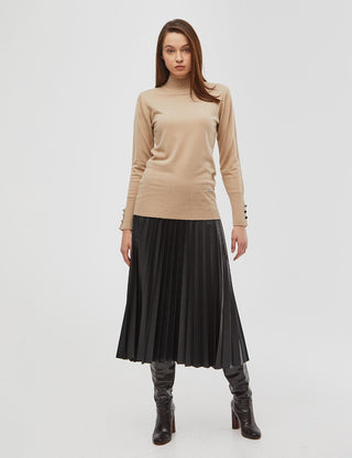 Basic Knit Blouse Stone