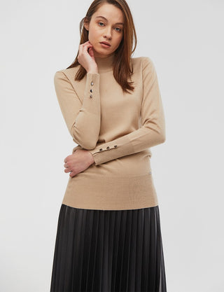 Basic Knit Blouse Stone