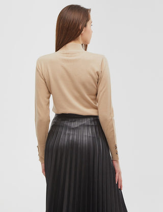 Basic Knit Blouse Stone