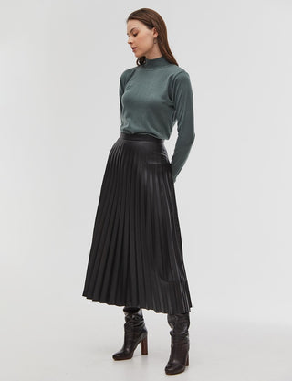 Basic Knit Blouse Musty Green