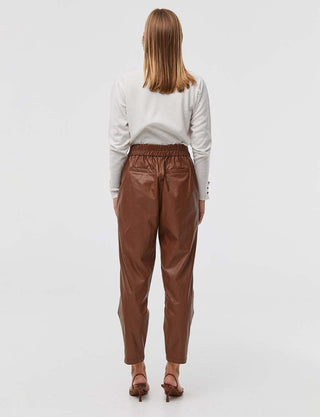 High Waist Carrot Pants Camel