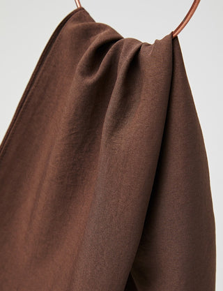Solid Color Shawl Dark Brown
