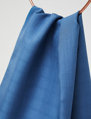 Diamond Plaid Shawl Indigo