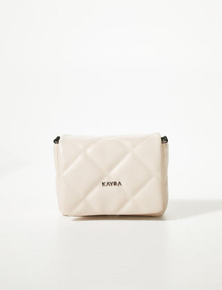 Quilted Shoulder Bag Stone