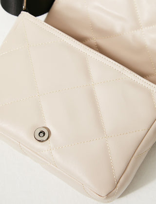 Quilted Shoulder Bag Stone