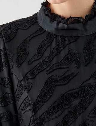 CLEMATIS BALLON SLEEVE DRESS