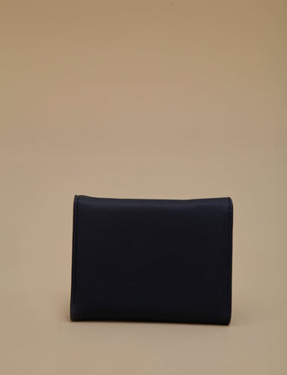 Artificial Leather Wallet Navy CZD03