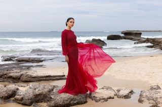 TIARA PEARL EVENING DRESS