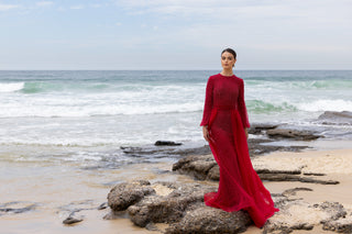 TIARA PEARL EVENING DRESS