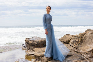 TIARA PEARL EVENING DRESS