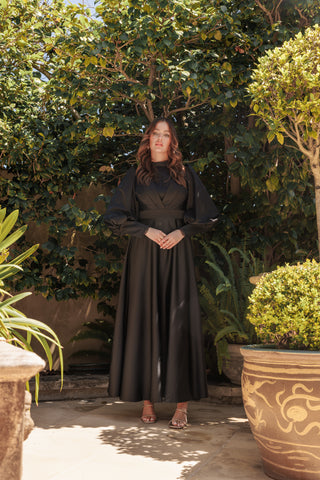 ELIZA SATEEN MAXI DRESS