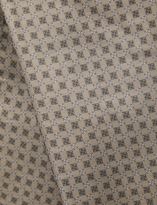 Digital Print Monogram Shawl Brown