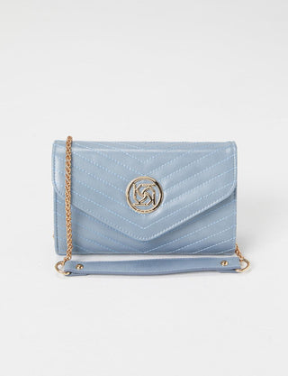 QUILT EMBROIDERED SHOULDER BAG