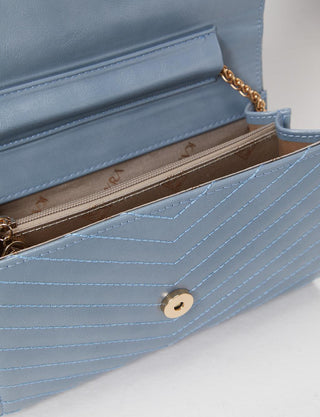 QUILT EMBROIDERED SHOULDER BAG