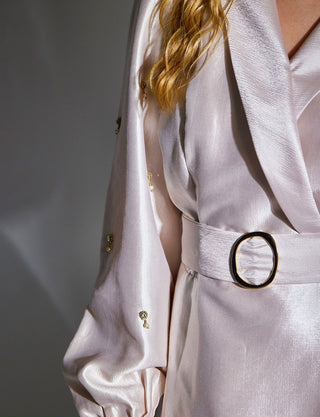 Stone Embellished Jacquard Suit Stone